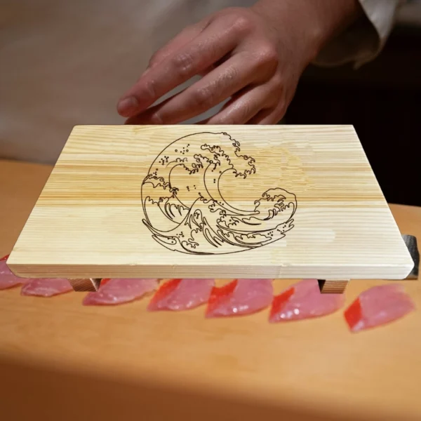 01 - Japanese Wooden Sushi Serving Tray - Image 7