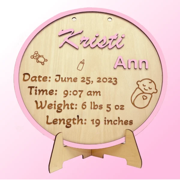 10 - New Baby Wall Plaque
